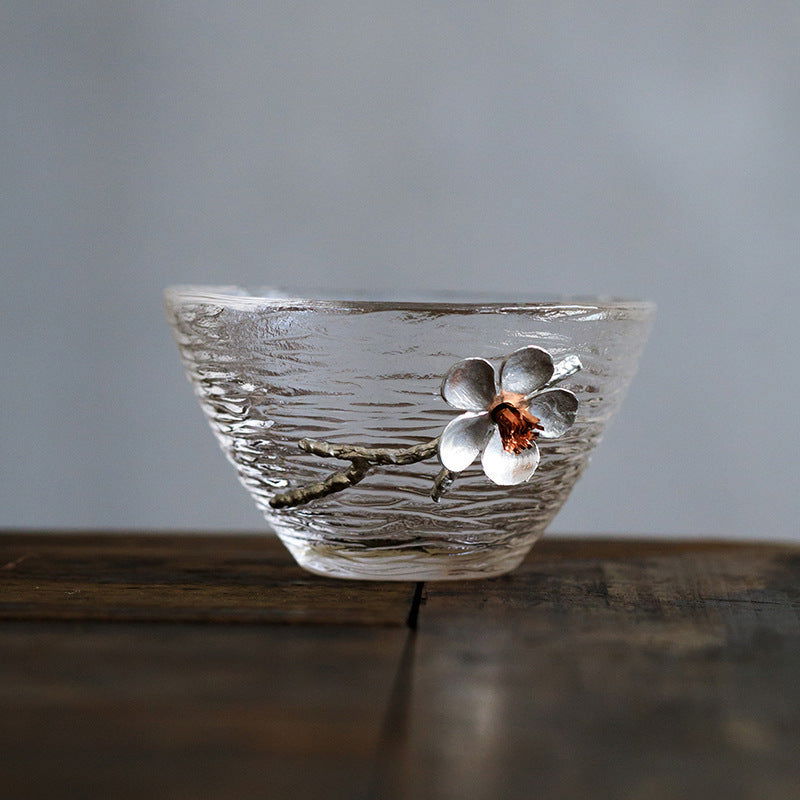 Japanese Style Hammered Glass Tea Cup Tasting cup - Walfos® Kitchenware