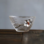 Japanese Style Hammered Glass Tea Cup Tasting cup - Walfos® Kitchenware