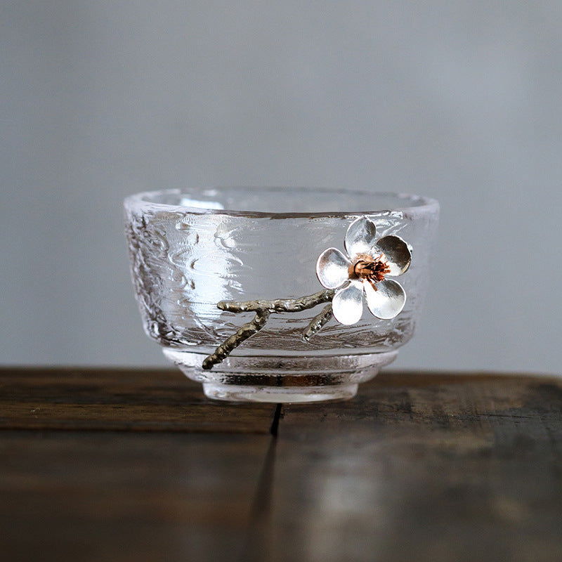 Japanese Style Hammered Glass Tea Cup Tasting cup - Walfos® Kitchenware