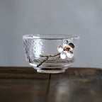 Japanese Style Hammered Glass Tea Cup Tasting cup - Walfos® Kitchenware