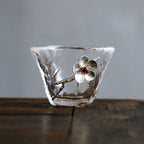 Japanese Style Hammered Glass Tea Cup Tasting cup - Walfos® Kitchenware