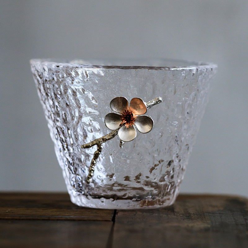 Japanese Style Hammered Glass Tea Cup Tasting cup - Walfos® Kitchenware
