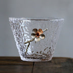 Japanese Style Hammered Glass Tea Cup Tasting cup - Walfos® Kitchenware