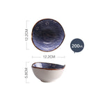 Japanese Style Hand-painted Ceramic Tableware Rice Bowl Soup Bowl Noodle Bowl Plate - Walfos® Kitchenware