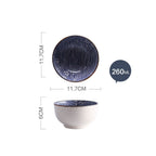 Japanese Style Hand-painted Ceramic Tableware Rice Bowl Soup Bowl Noodle Bowl Plate - Walfos® Kitchenware