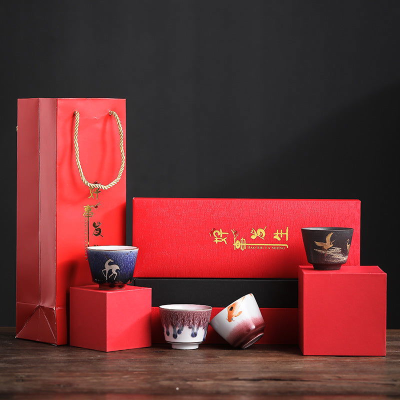 Japanese Style Hand Made Ceramic Tea Cup Set - Walfos® Kitchenware