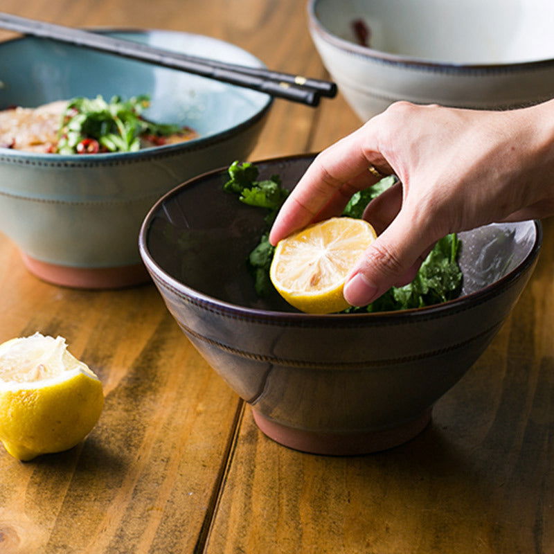 Japanese Style Large Rice Bowl Household Soup Bowl Hat Bowl - Walfos® Kitchenware