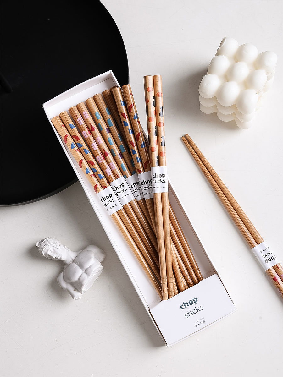 Japanese Style Non-slip Anti-mold Chopsticks Set - Walfos® Kitchenware