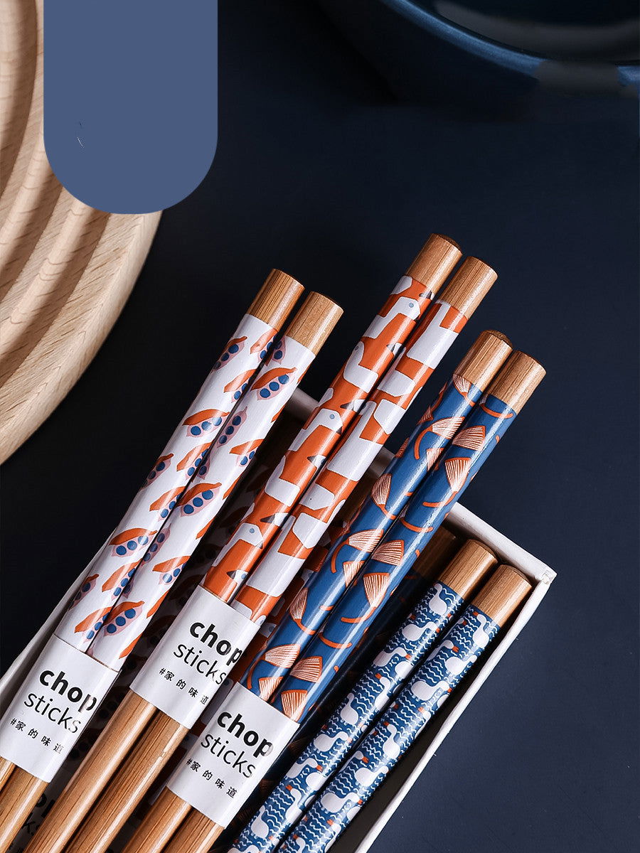 Japanese Style Non-slip Anti-mold Chopsticks Set - Walfos® Kitchenware