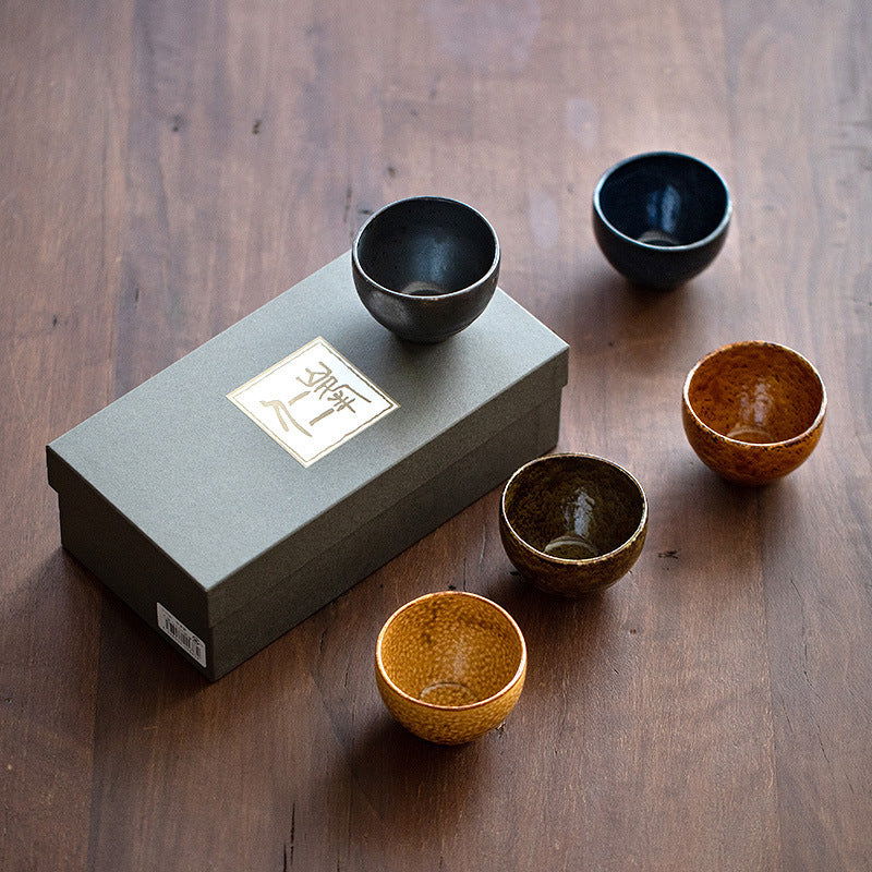 Japanese Style Retro-fired Ceramic Autumn Tea Cup - Walfos® Kitchenware