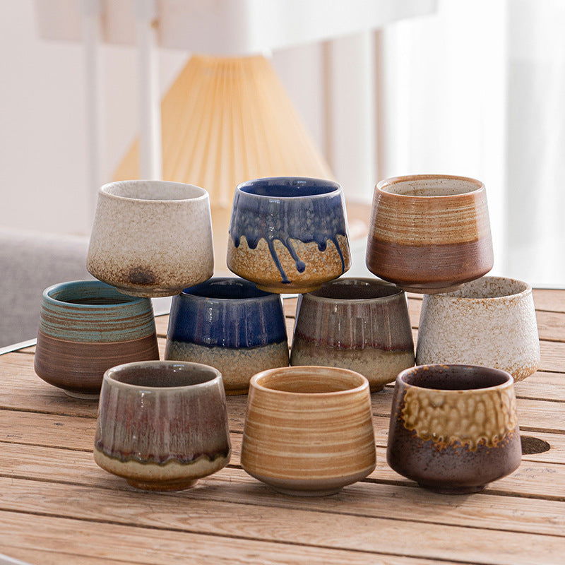 Japanese Style Rough Pottery Antique Tea Cup - Walfos® Kitchenware