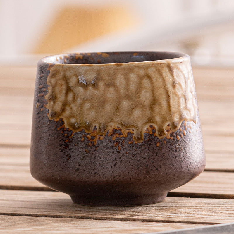 Japanese Style Rough Pottery Antique Tea Cup - Walfos® Kitchenware