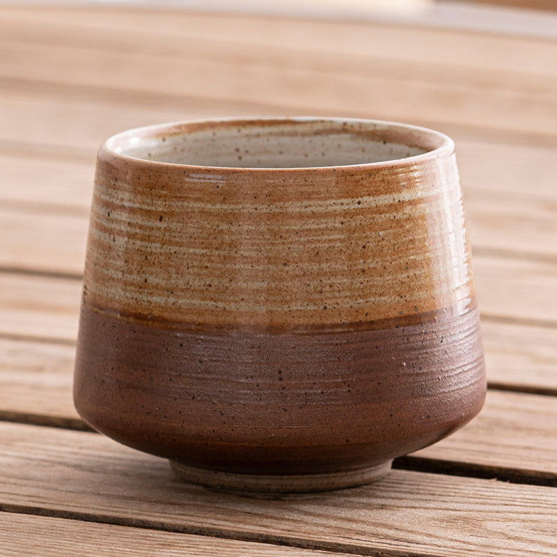 Japanese Style Rough Pottery Antique Tea Cup - Walfos® Kitchenware