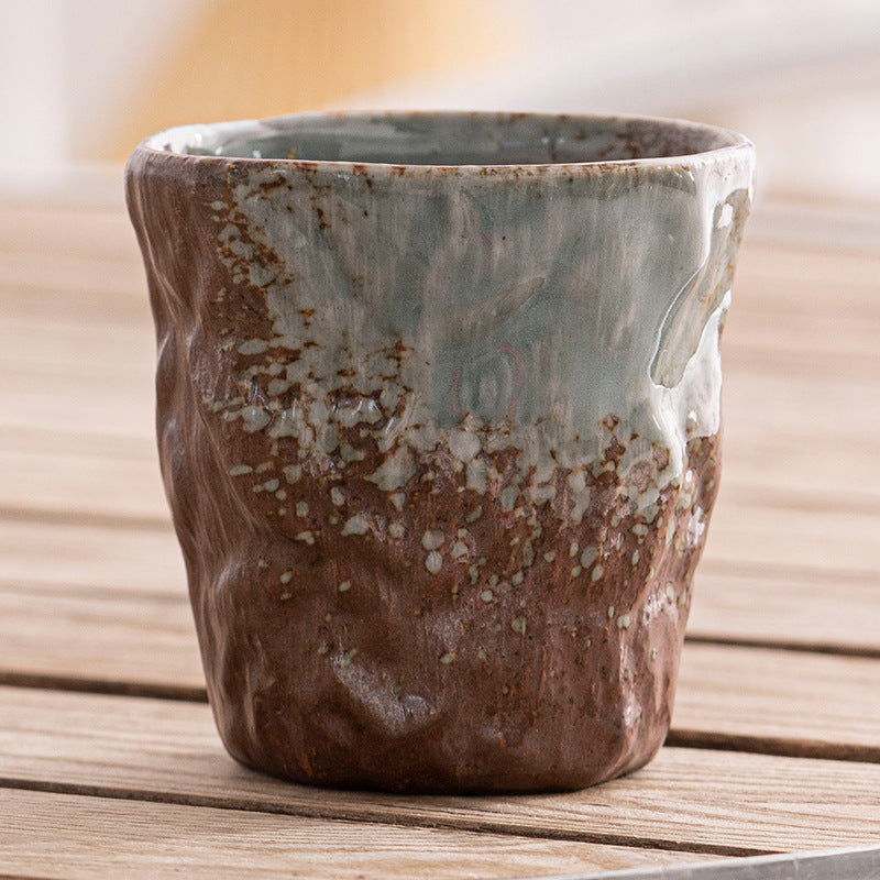 Japanese Style Rough Pottery Antique Tea Cup - Walfos® Kitchenware