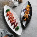 Japanese Style Sushi Plate Ceramic Dessert Plate - Walfos® Kitchenware