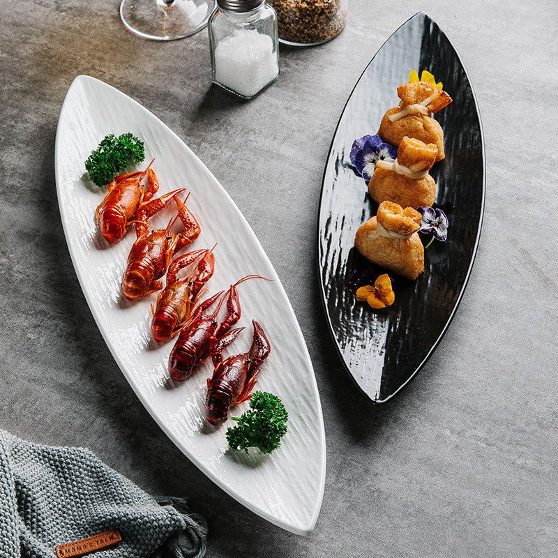 Japanese Style Sushi Plate Ceramic Dessert Plate - Walfos® Kitchenware