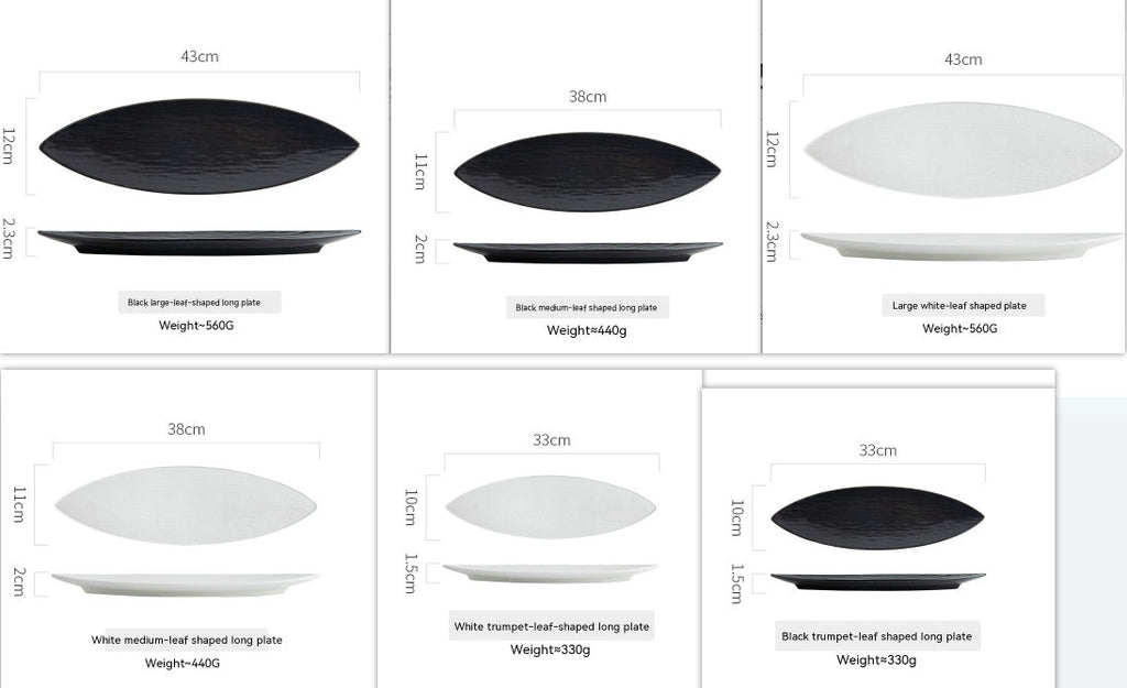 Japanese Style Sushi Plate Ceramic Dessert Plate - Walfos® Kitchenware