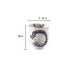 Japanese Style Tea Cup Water Cup Coffee Cup Stoneware Ceramic Hand Painted - Walfos® Kitchenware