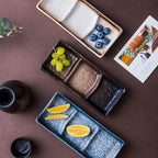 Japanese Style Three Grid Sauce Dish Japanese Style - Walfos® Kitchenware