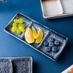 Japanese Style Three Grid Sauce Dish Japanese Style - Walfos® Kitchenware