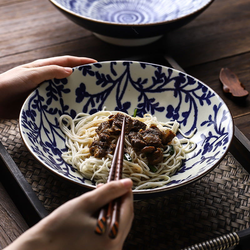 Japanese Style Underglaze Ceramic Bowl - Walfos® Kitchenware