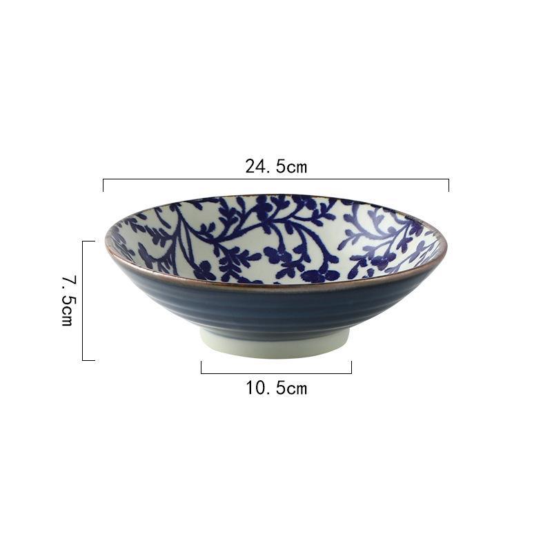 Japanese Style Underglaze Ceramic Bowl - Walfos® Kitchenware