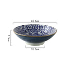 Japanese Style Underglaze Ceramic Bowl - Walfos® Kitchenware