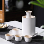 Japanese Style Wine-warmer Sake Set Gift Set Small Wine Pot Ceramic Restaurant Wine Set Ceramic - Walfos® Kitchenware