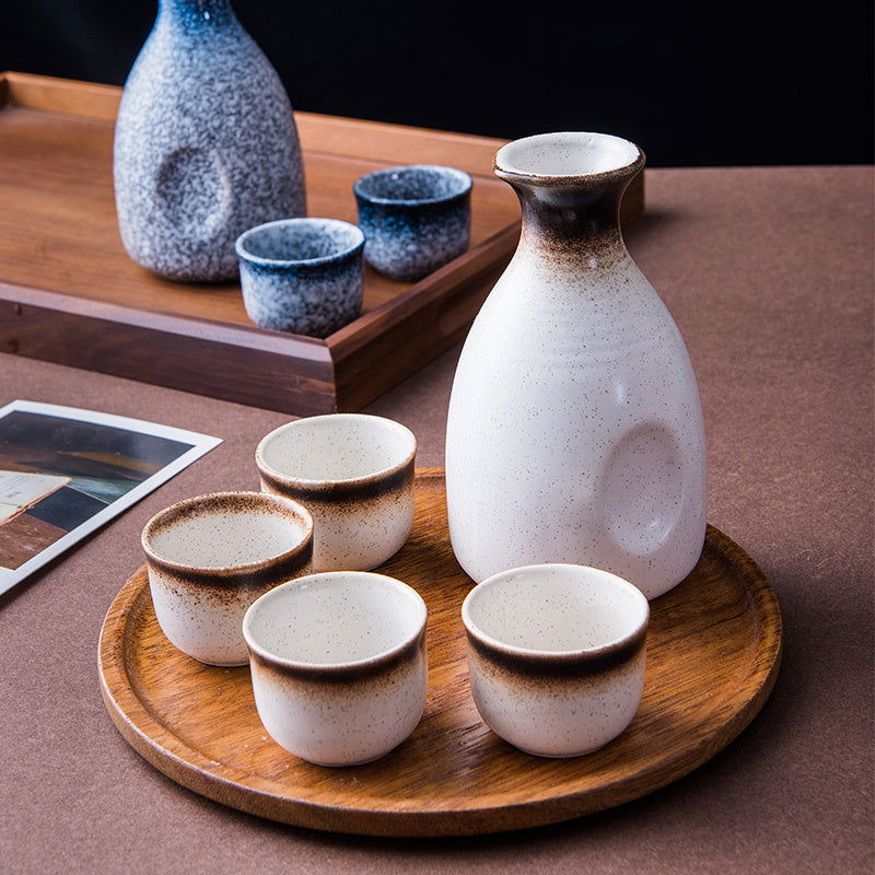Japanese Style Wine Glass Household Ceramic Creative Sake Jug - Walfos® Kitchenware