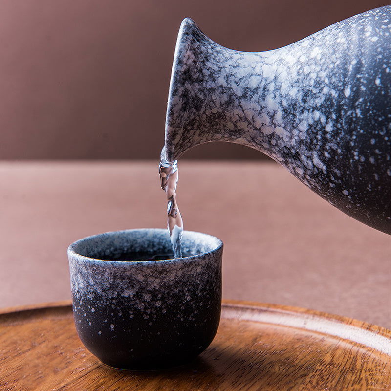 Japanese Style Wine Glass Household Ceramic Creative Sake Jug - Walfos® Kitchenware