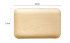 Japanese Style Wooden Plate Black Walnut Breakfast Snack Plate - Walfos® Kitchenware