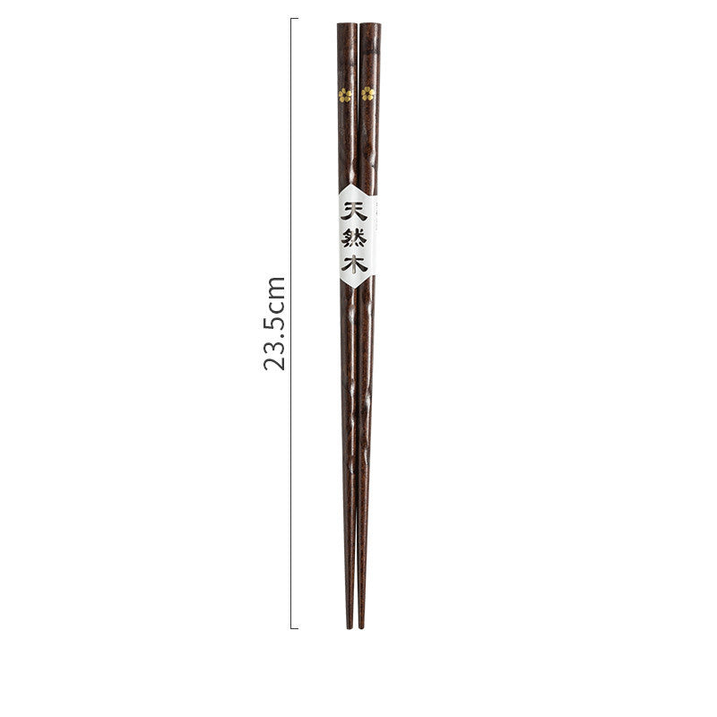 Japanese Style Wooden Pointed Chopsticks Creative Set - Walfos® Kitchenware