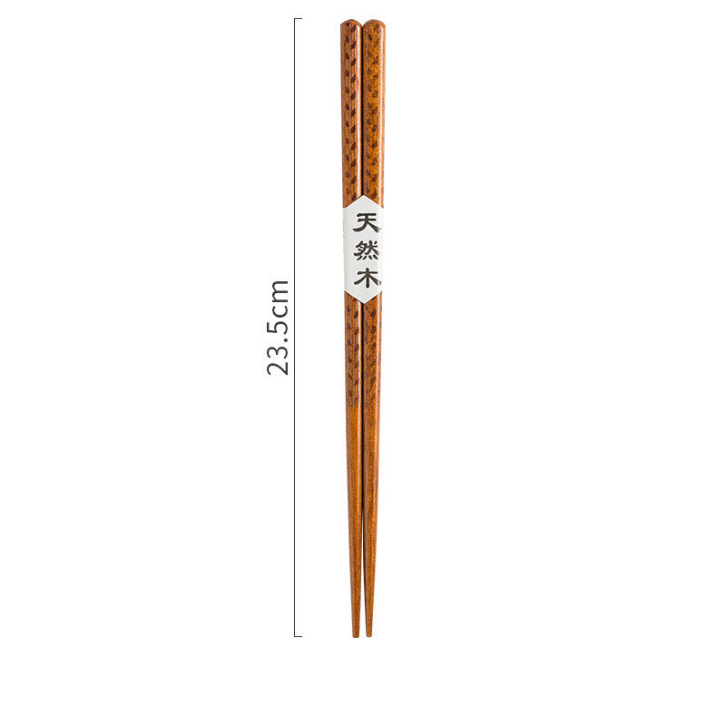 Japanese Style Wooden Pointed Chopsticks Creative Set - Walfos® Kitchenware