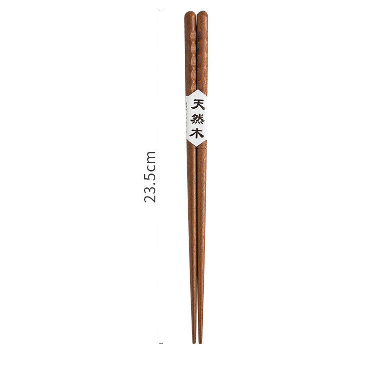 Japanese Style Wooden Pointed Chopsticks Creative Set - Walfos® Kitchenware