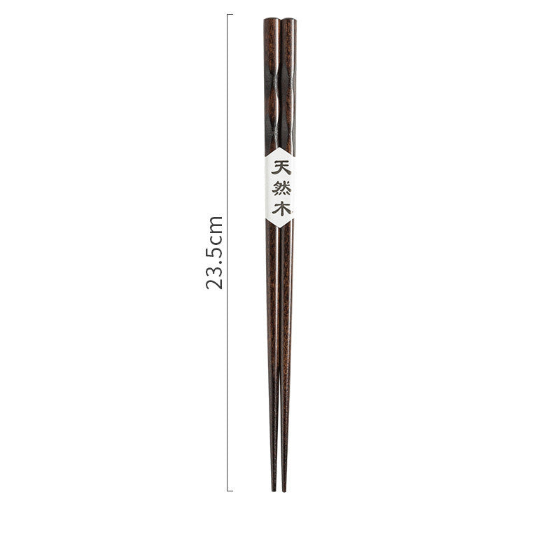 Japanese Style Wooden Pointed Chopsticks Creative Set - Walfos® Kitchenware