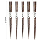 Japanese Style Wooden Pointed Chopsticks Creative Set - Walfos® Kitchenware