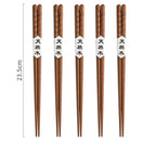 Japanese Style Wooden Pointed Chopsticks Creative Set - Walfos® Kitchenware