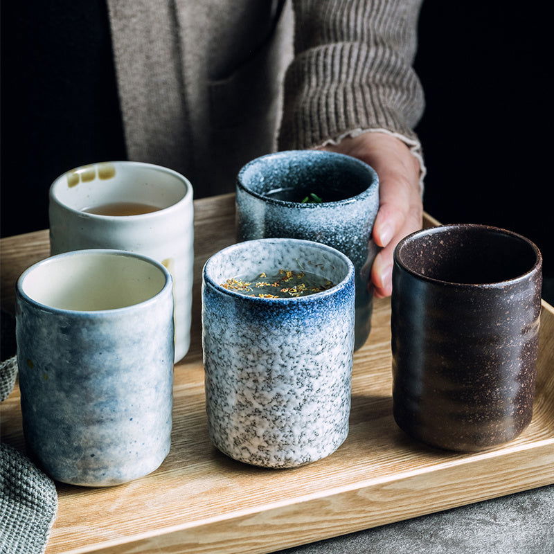 Japanese Vintage Ceramic Tea Cup Straight Cup - Walfos® Kitchenware