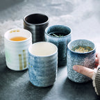 Japanese Vintage Ceramic Tea Cup Straight Cup - Walfos® Kitchenware