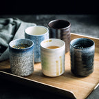 Japanese Vintage Ceramic Tea Cup Straight Cup - Walfos® Kitchenware