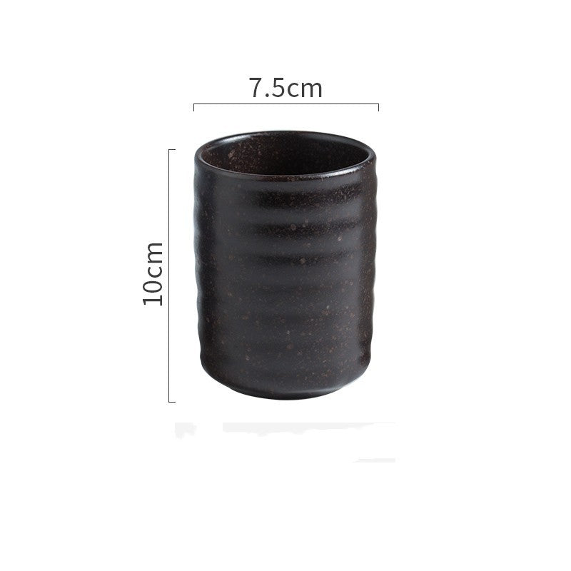 Japanese Vintage Ceramic Tea Cup Straight Cup - Walfos® Kitchenware
