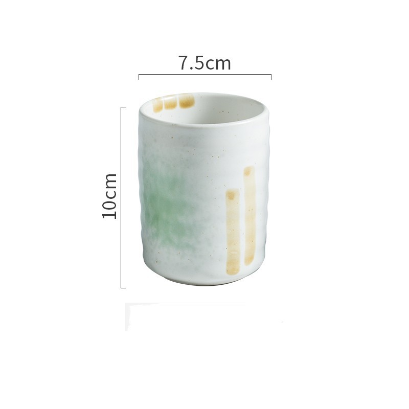 Japanese Vintage Ceramic Tea Cup Straight Cup - Walfos® Kitchenware