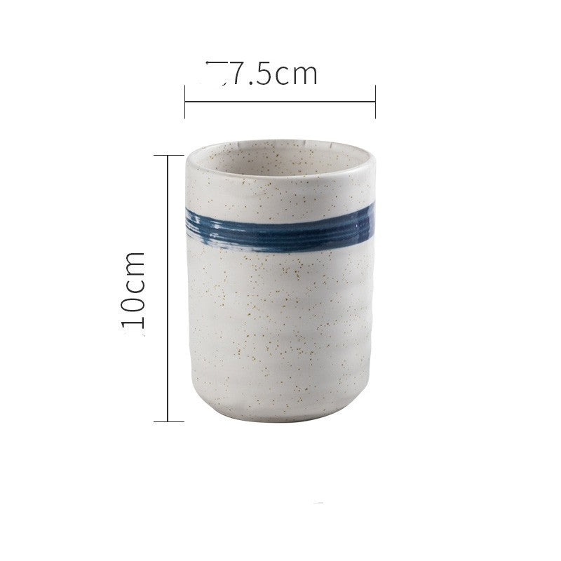 Japanese Vintage Ceramic Tea Cup Straight Cup - Walfos® Kitchenware