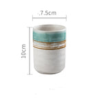 Japanese Vintage Ceramic Tea Cup Straight Cup - Walfos® Kitchenware