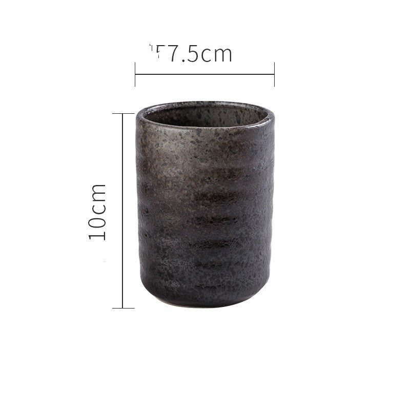 Japanese Vintage Ceramic Tea Cup Straight Cup - Walfos® Kitchenware