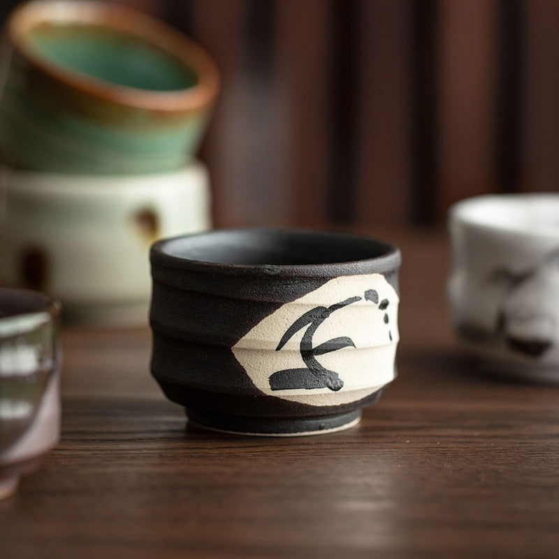 Japanese Vintage Hand Made Ceramic Cup To Taste Sake - Walfos® Kitchenware