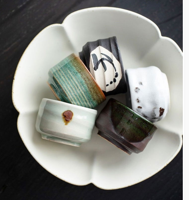 Japanese Vintage Hand Made Ceramic Cup To Taste Sake - Walfos® Kitchenware