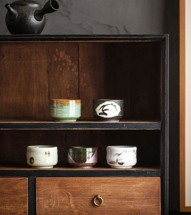 Japanese Vintage Hand Made Ceramic Cup To Taste Sake - Walfos® Kitchenware