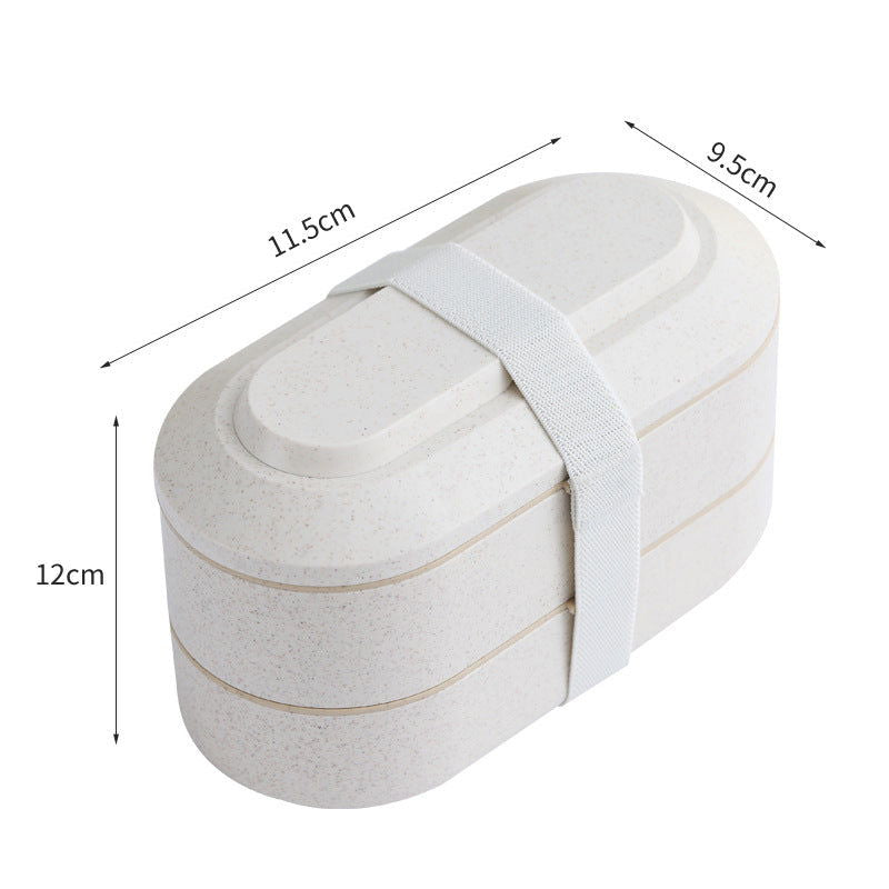 Japanese Wheat Straw Bento Box Can Be Microwaved - Walfos® Kitchenware