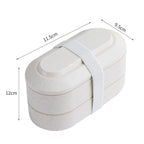 Japanese Wheat Straw Bento Box Can Be Microwaved - Walfos® Kitchenware